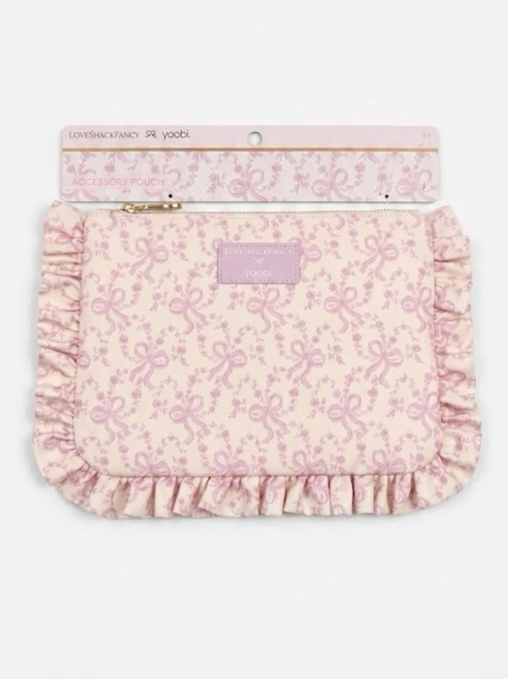LoveShackFancy Pink  Zip Case, Mini Journal, Bow Pen Set